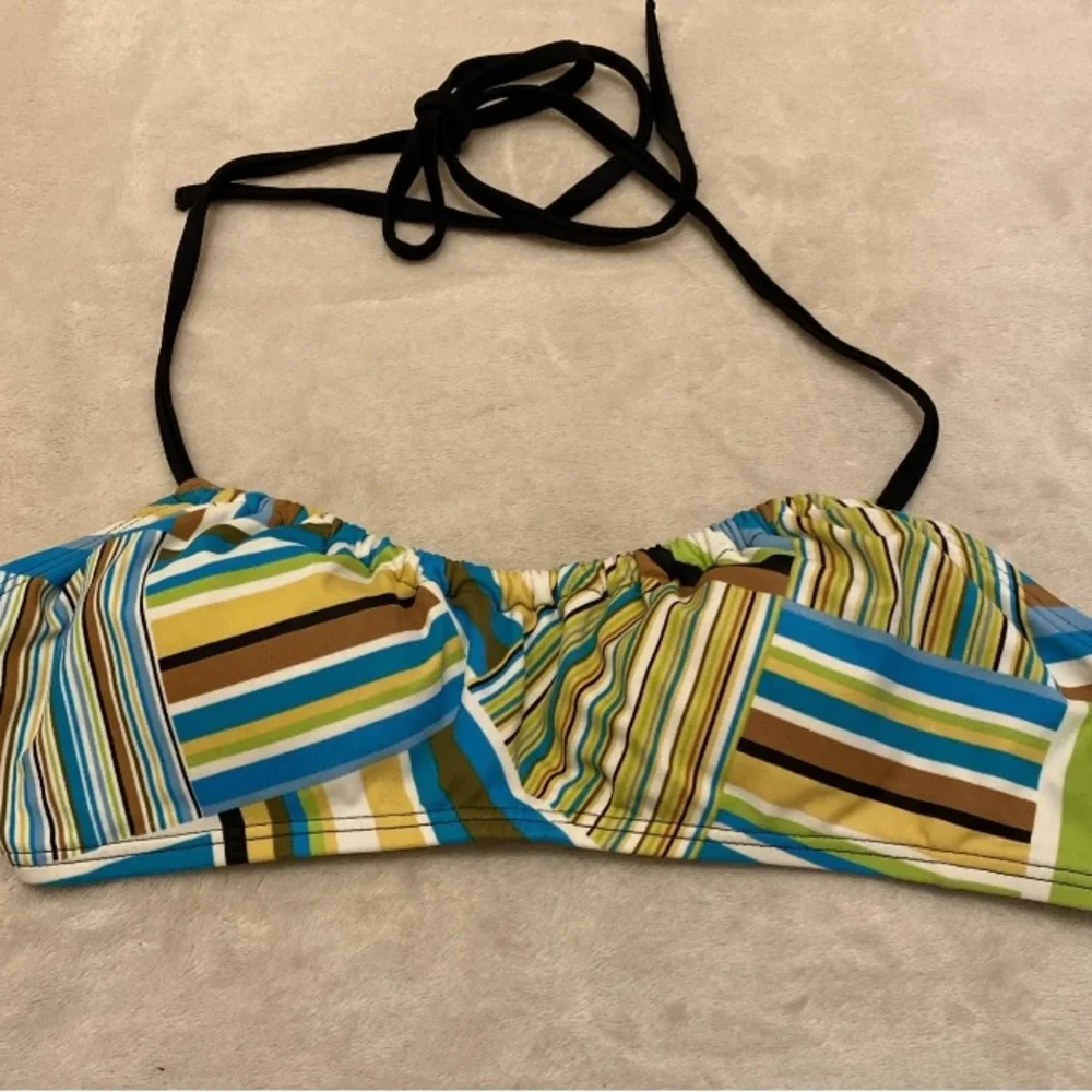 a.n.a Multicolor Striped Bikini Top